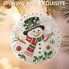 Christmas Snowman 2D Flat DIY Diamond Painting Pendant 9.84x9.84in