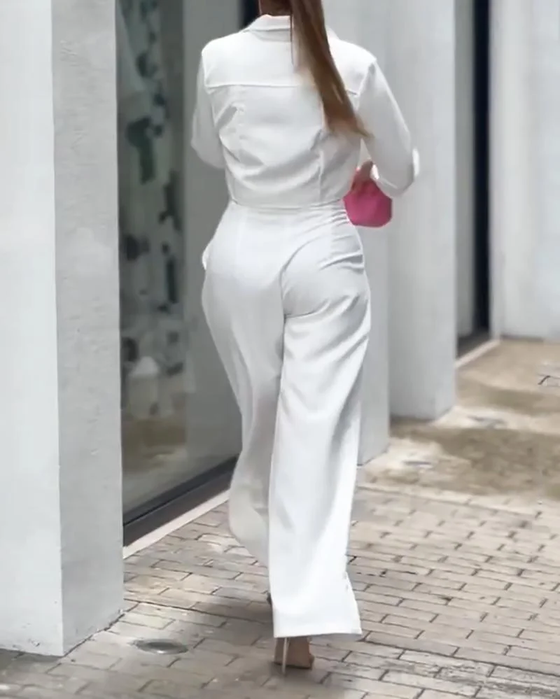 Loose Shirt Pants Suit