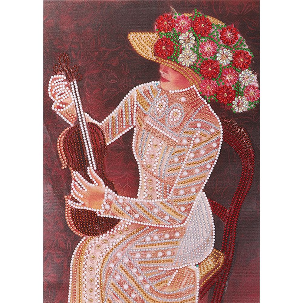 

Elegant Lady - Special Shaped Diamond Painting - 30*40CM, 501 Original