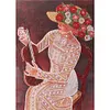 uk.everydayedeals (Limited Stock)Diamond Painting - Crystal Rhinestone - Lady with Bowler Hat