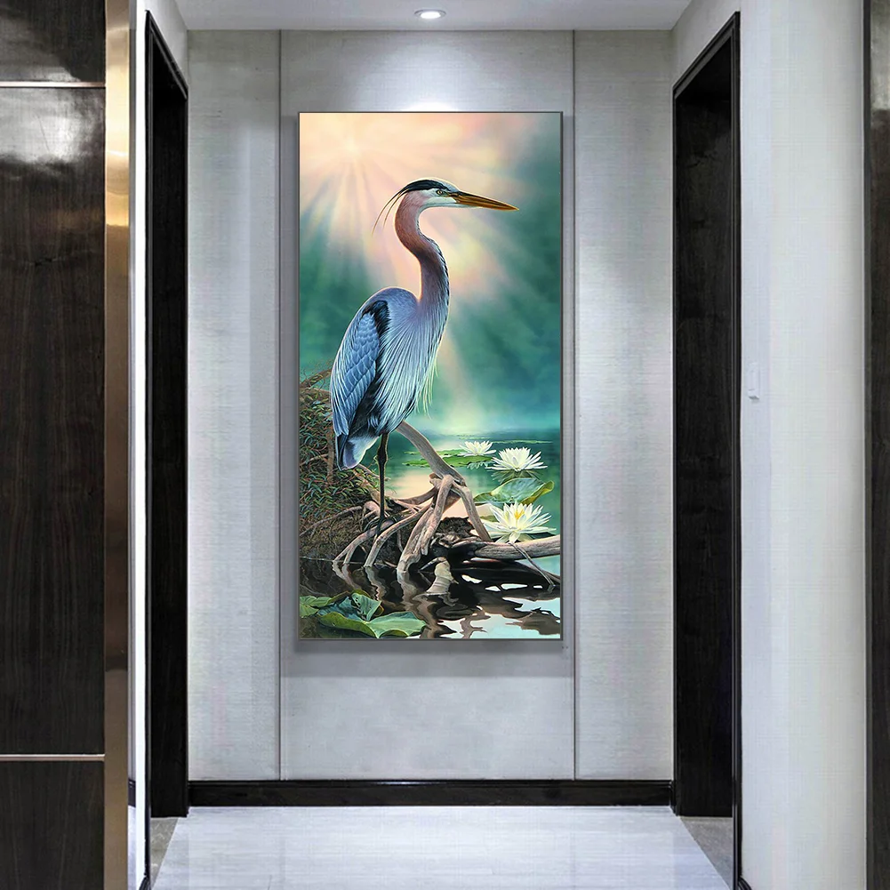 Diamond Painting - Full Round Drill - Exquisite Crane(40*85cm)