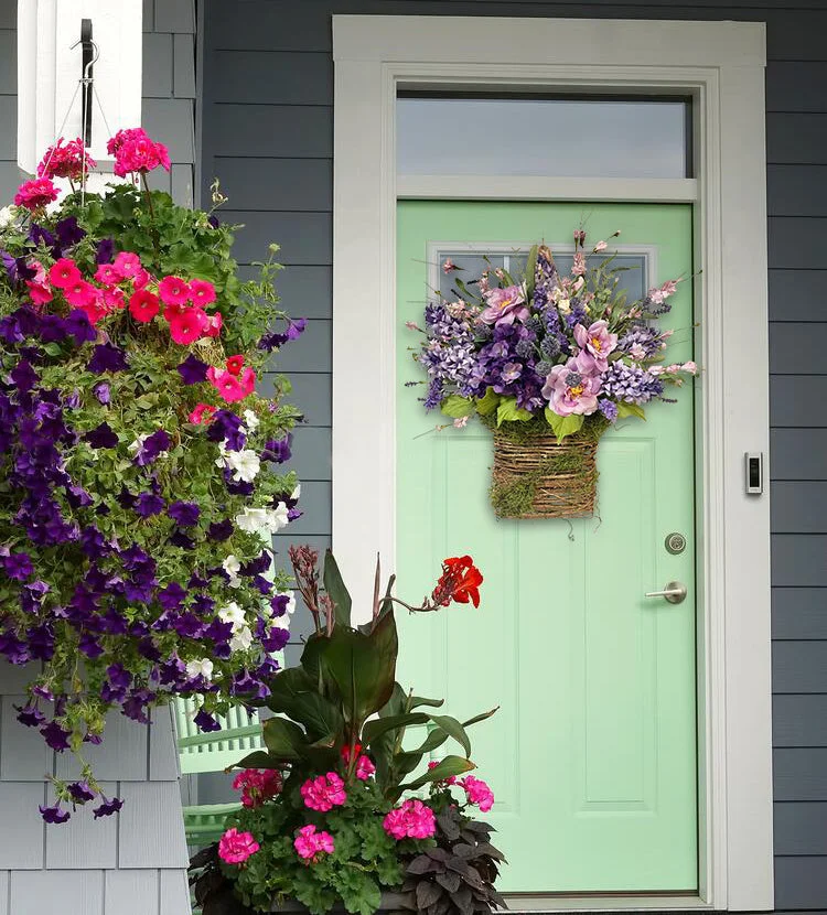 Lavender Basket Wreath Mother's Day Gift