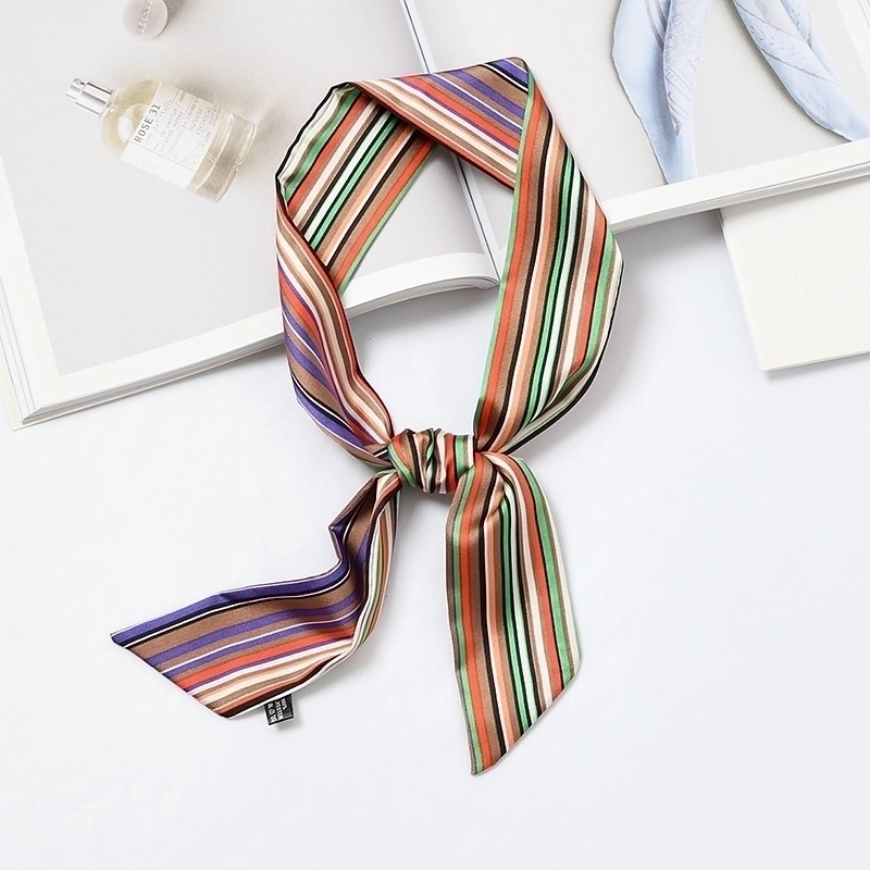 Women’s Sweet Polka Dots Heart Shape Satin Printing Silk Scarves