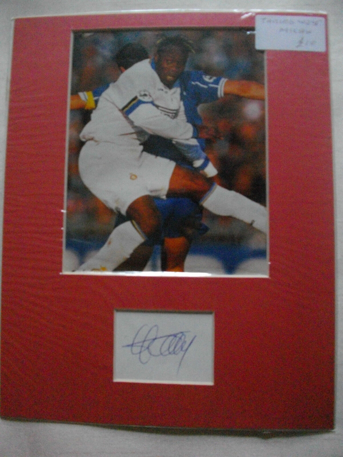 TARIBO WEST AUTOGRAPHED MOUNTED PIC. MILAN