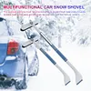 Car Glass Deicing Cleaning Tool 2 in 1 Car Ice Shovel Glass Brush Car Wash Tools