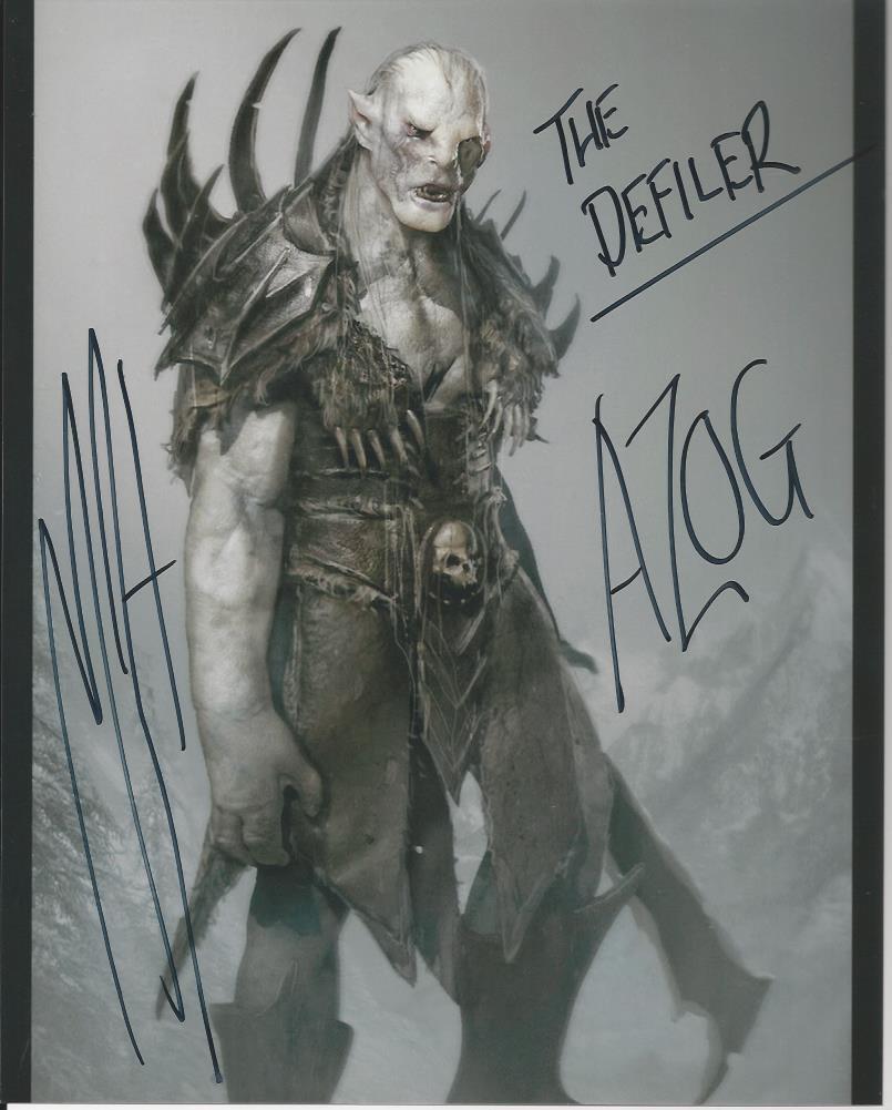 Manu Bennett - The Hobbitt signed Photo Poster painting