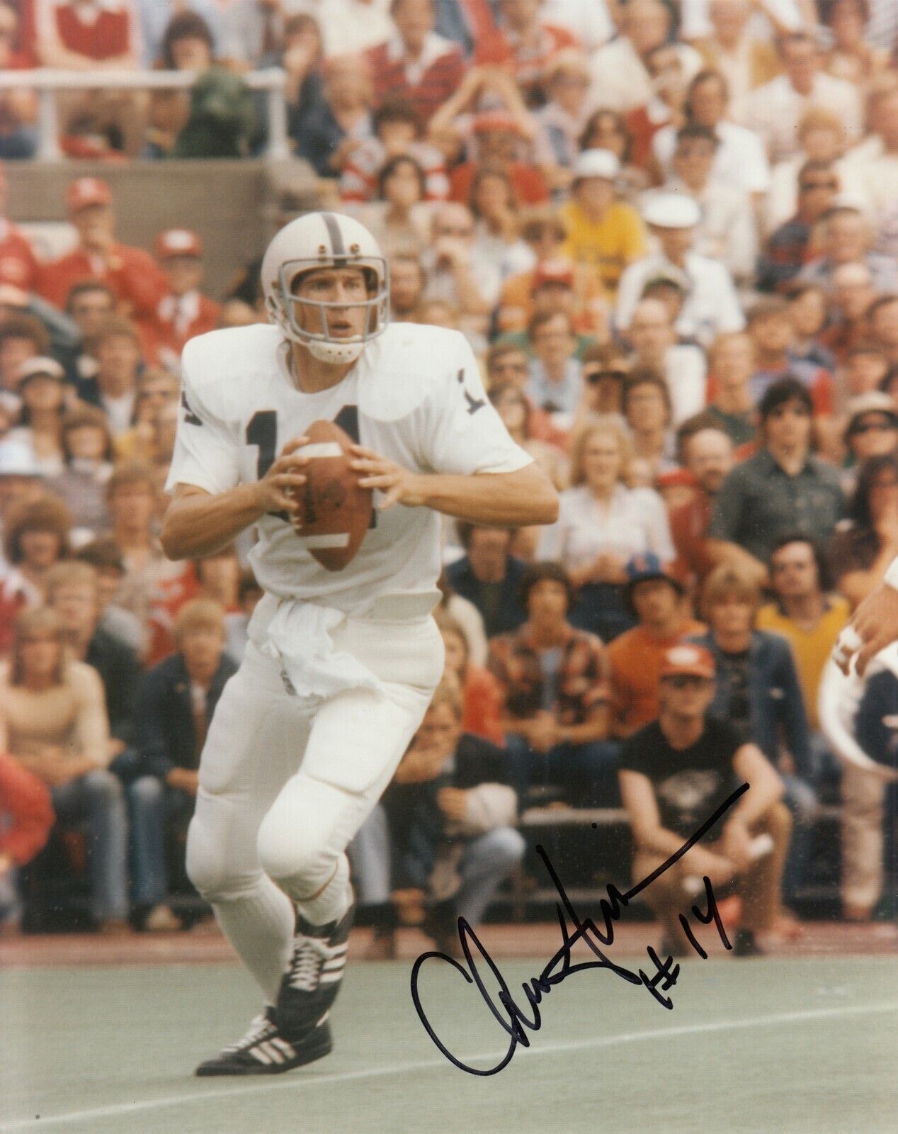 Chuck Fusina #0 Signed 8x10 Photo Poster painting w/ COA Penn State Lions 031019