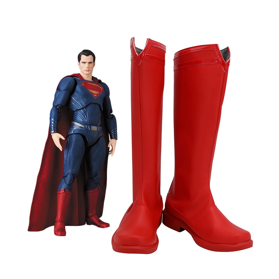 Superman Red Boots Cosplay Shoes