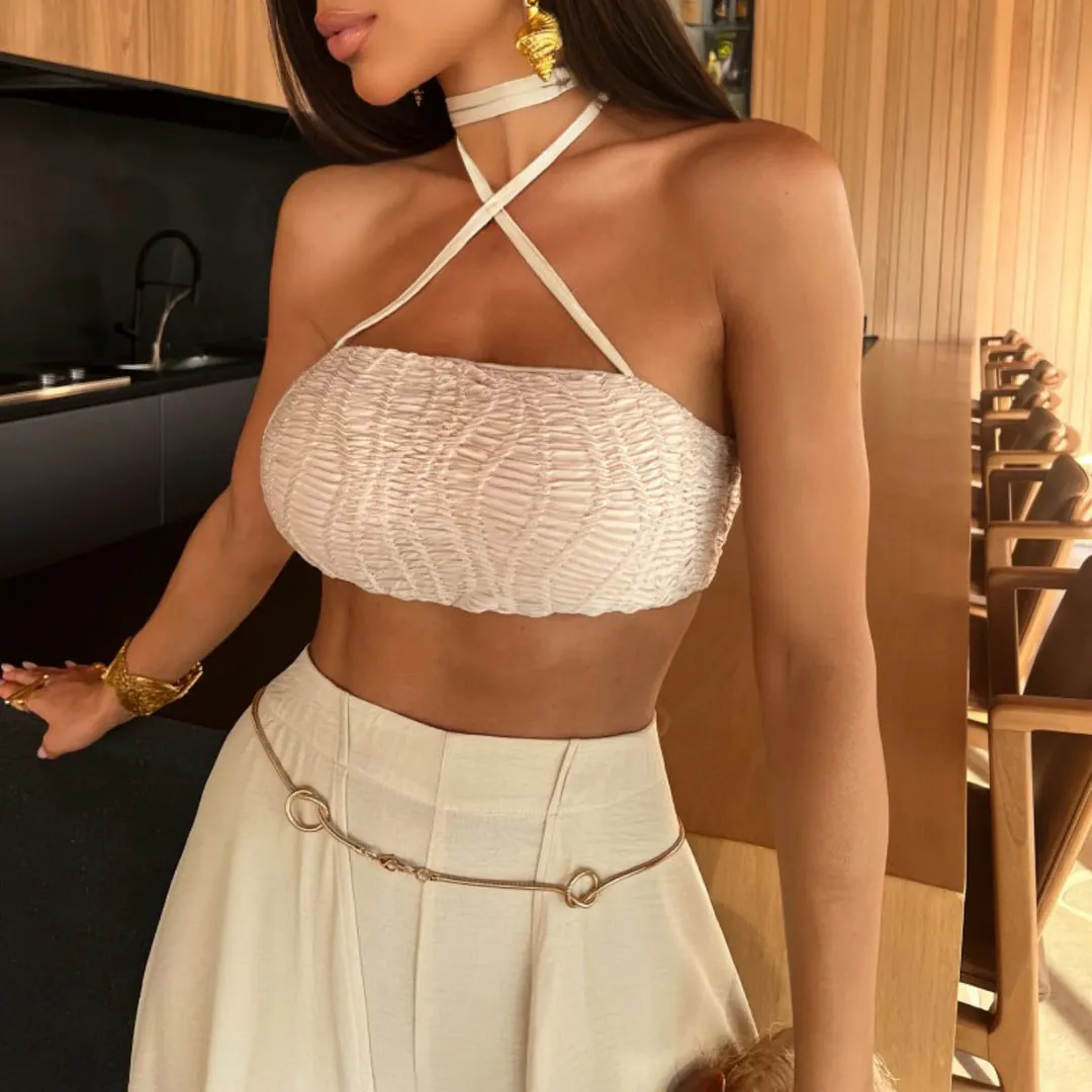 Uveng Solid Color Tectoral Strap Split Beach Set Esu On 2025 New Summer