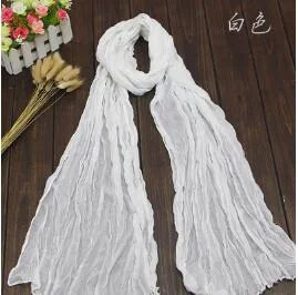 2016 Brand Fashion Casual Foulard All-match Solid Soft Cotton Long Scarf Women Scarves