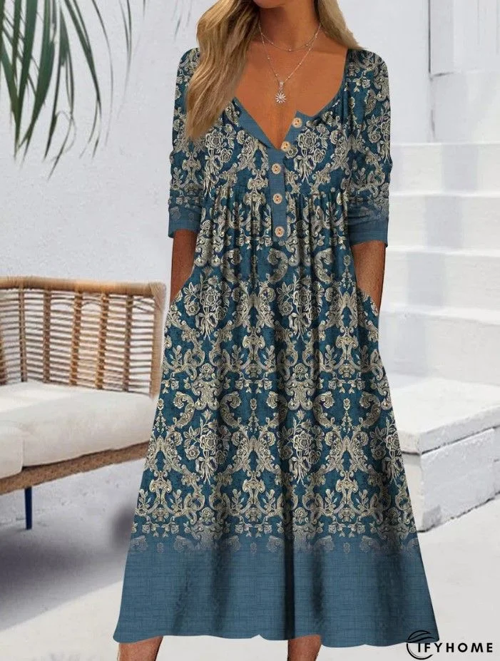 Jersey Casual Color Block Dress | IFYHOME