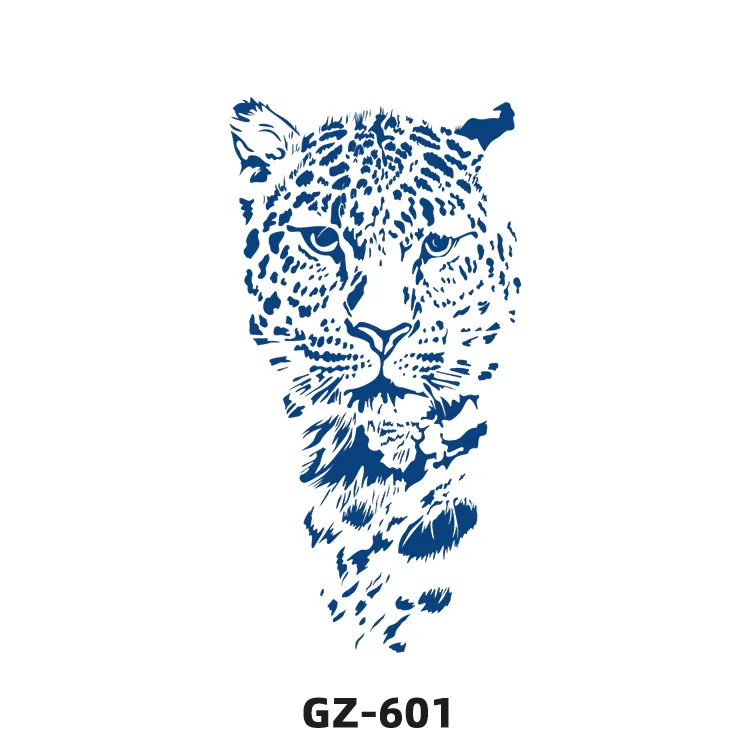 Sdrawing 2022 New Punk Trend Temporary Tattoo Lion Tiger Animal Pattern Juice Tattoo Waterproof Lasting Hot Girl Y2k Fake Tattoo