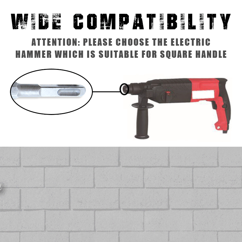 Electric Pick Hexagonal Shank Impact Drill Bit Extended Slotted Pick