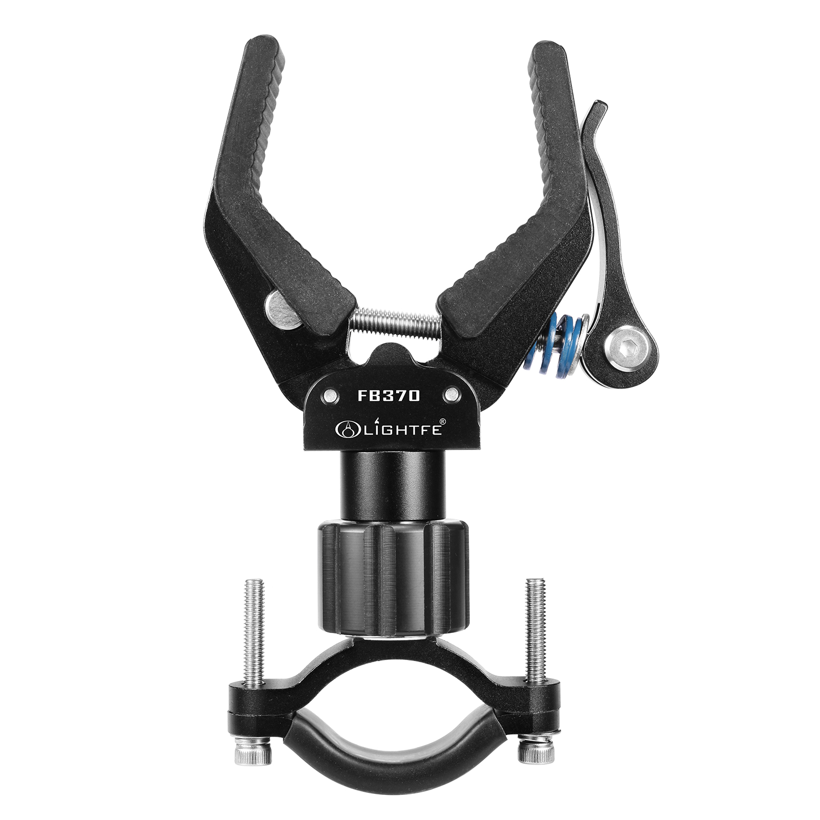 FB370 Multifunctional Aluminum Alloy Flashlight Clamp, Adjustable Bike Mount Holder for Flashlights &ndash; Compatible with Stands, Bicycles, and Outdoor Gear GING UV FLASHLIGHT GING