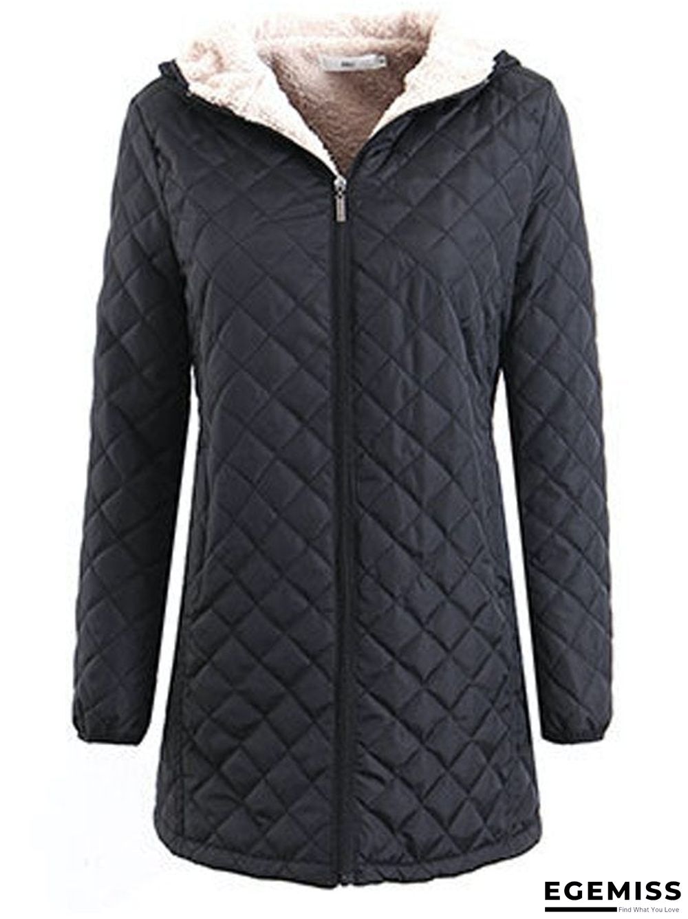 Casual Vintage Sporty Basics Hooded Loosen Simple Outerwear | EGEMISS