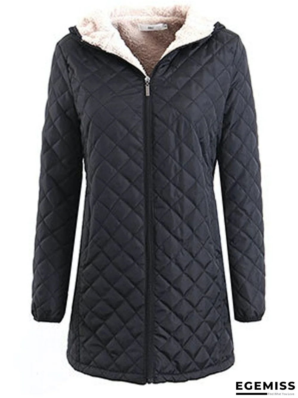 Casual Vintage Sporty Basics Hooded Loosen Simple Outerwear | EGEMISS