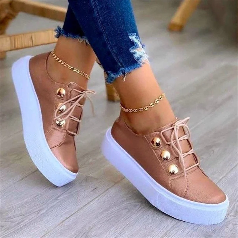 Breakj Breakj Casual Single-Shoe Women's New Round-Headed Thick-Soled Casual Viscose Shoes Single Shoes Wish