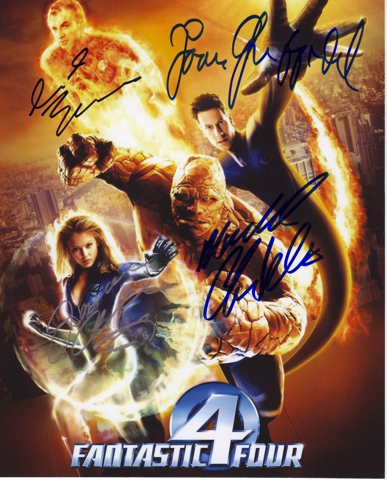 FANTASTIC FOUR CAST AUTOGRAPH SIGNED PP Photo Poster painting POSTER