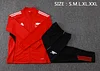 25/26 Arsenal Red long zipper  Training Jacket Set