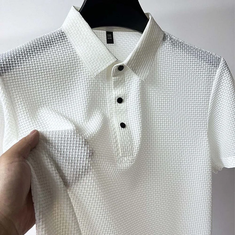 Men's Ice Silk Short-Sleeve Quick-Dry T-Shirt 2026 Summer Ne