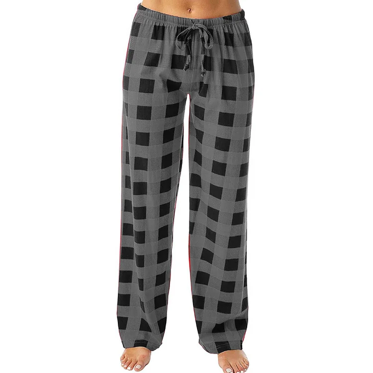 Buffalo Gray Plaid Pajama Pants for Women