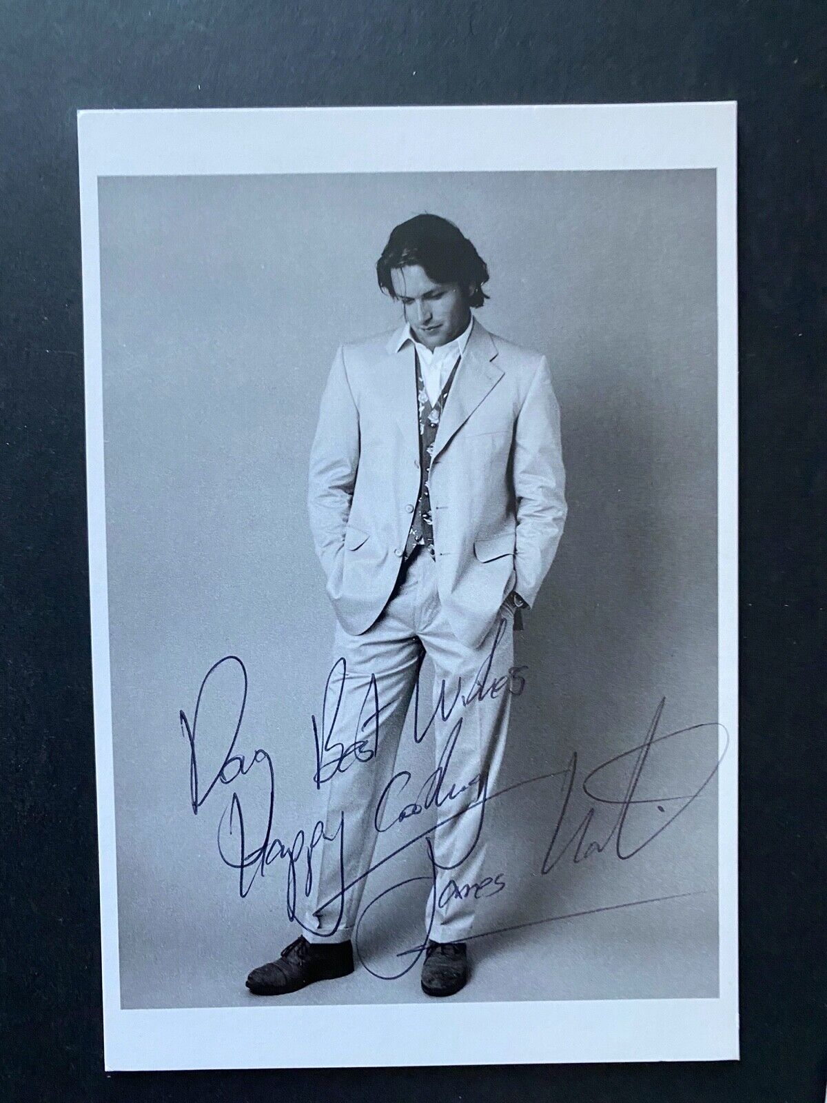 JAMES MARTIN - TOP TV CHEF & MODEL ??? - EXCELLENT SIGNED EARLY B/W Photo Poster paintingGRAPH