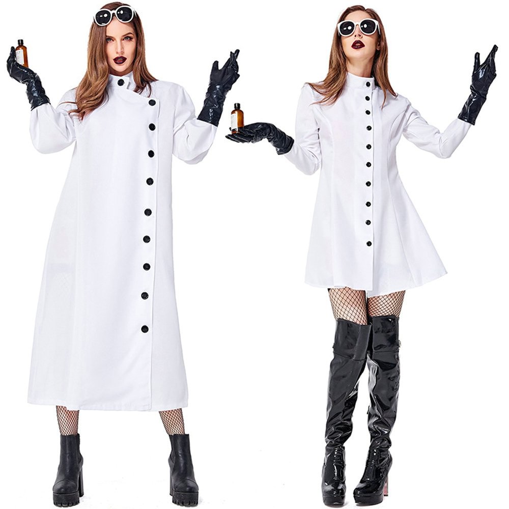 Halloween Frankenstein Lab Researcher Cosplay Costume for Adult-Pajamasbuy