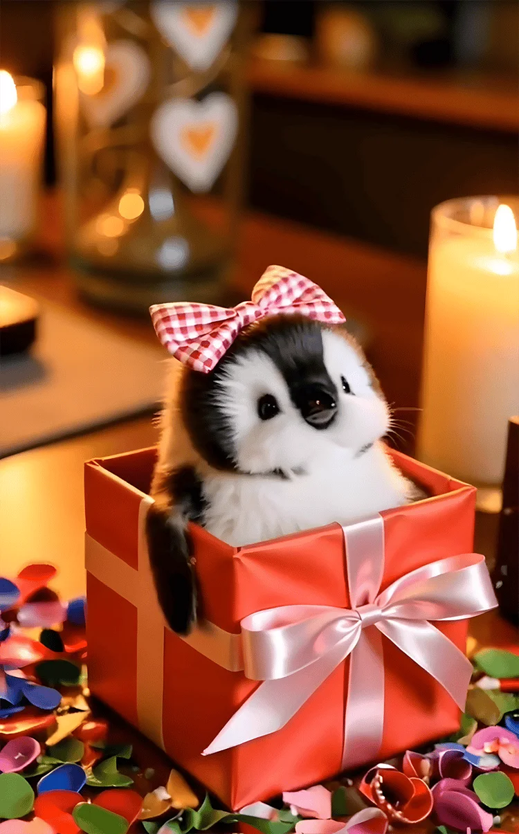 JIANEEXSQ Realistic Penguin Stuffed Animal - 9 Inch Cute Plush Toy Gift For Kids & Collectors