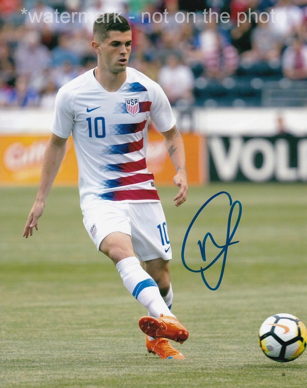 CHRISTIAN PULISIC SIGNED AUTOGRAPH 8X10 Photo Poster painting CHELSEA FC