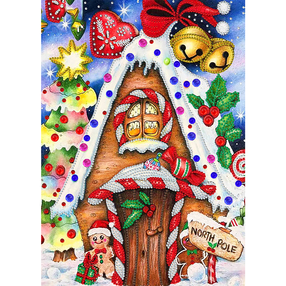 

Christmas Candy House - Special Shaped Diamond Painting - 30*40CM, 501 Original