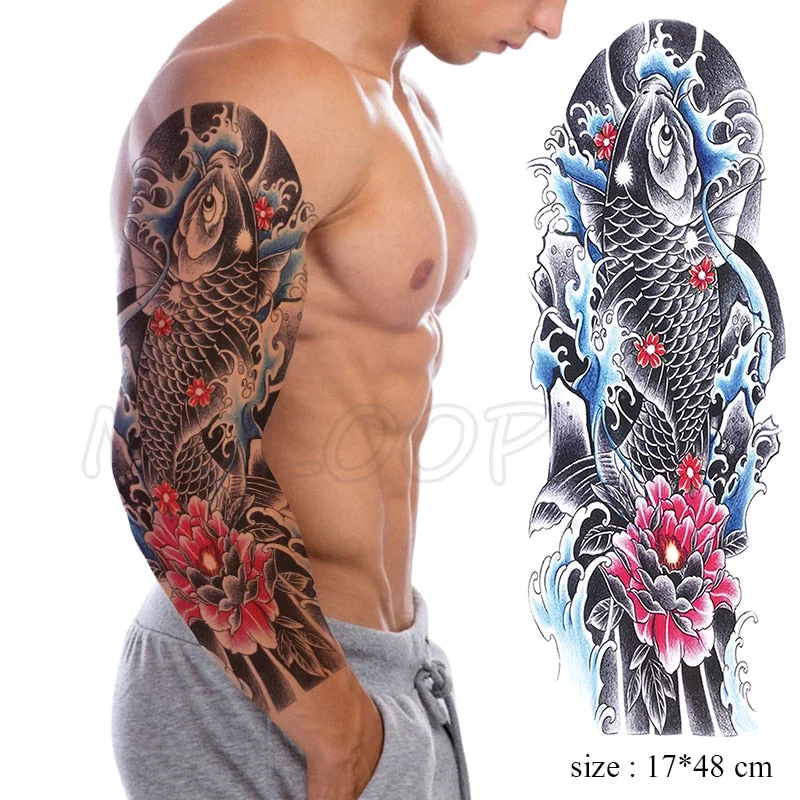 Waterproof Temporary Tattoo Sticker Jesus Virgin sister Peace Pigeon bird flower Full Arm Tatoo Flash Fake Tatto for Men Women