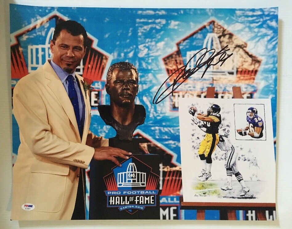 Rod Woodson Signed Autographed 16x20 Photo Poster painting Steelers Raiders HOF PSA/DNA COA 1