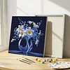 Framed Daffodil Vase-Paint by Numbers Acrylic Painting 35*35CM