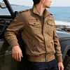 Men's Winter Military Cargo Jacket - Fleece Tactical Coat