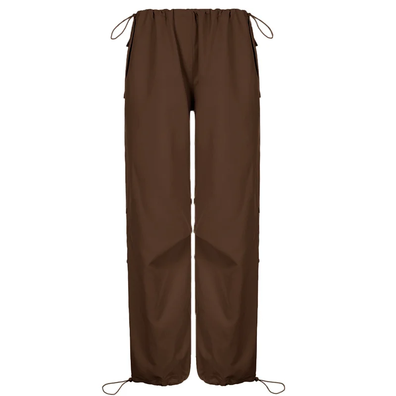 STREET WIDE LEG CARGO PANTS WITH ADJUSTABLE BUTTONS