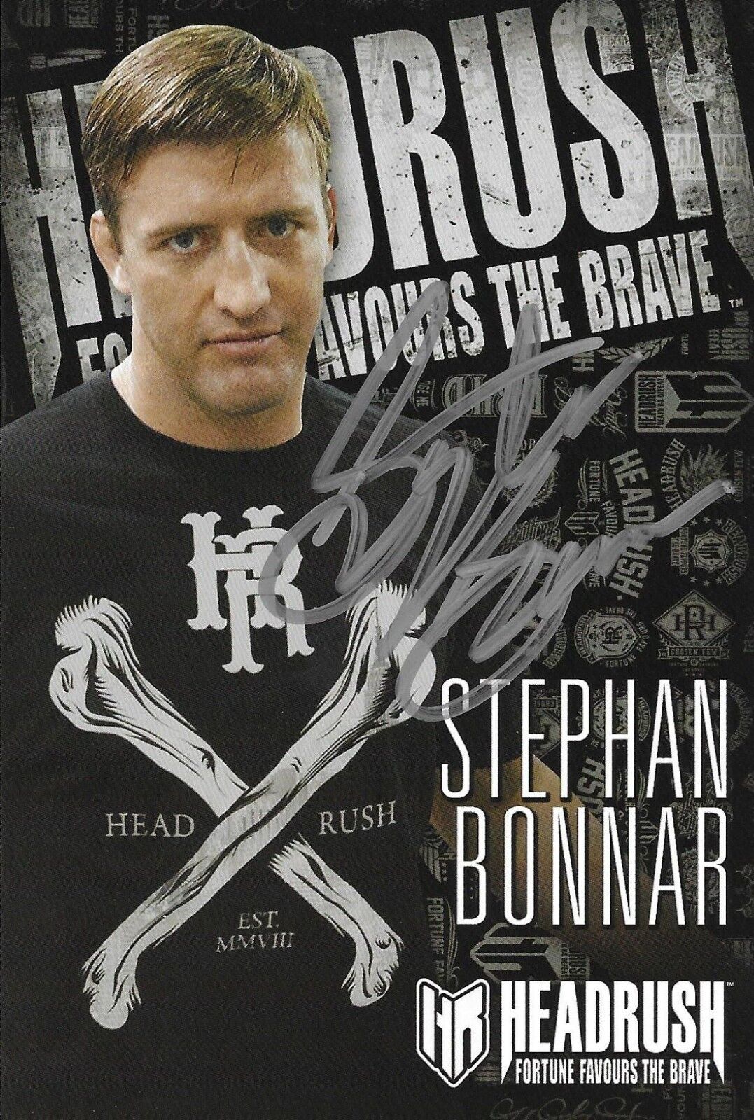 Stephan Bonnar Signed 4x6 Photo Poster painting Card UFC Promo Autograph The Ultimate Fighter 1