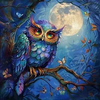 Mystic Owl &ndash; Diamond Painting
