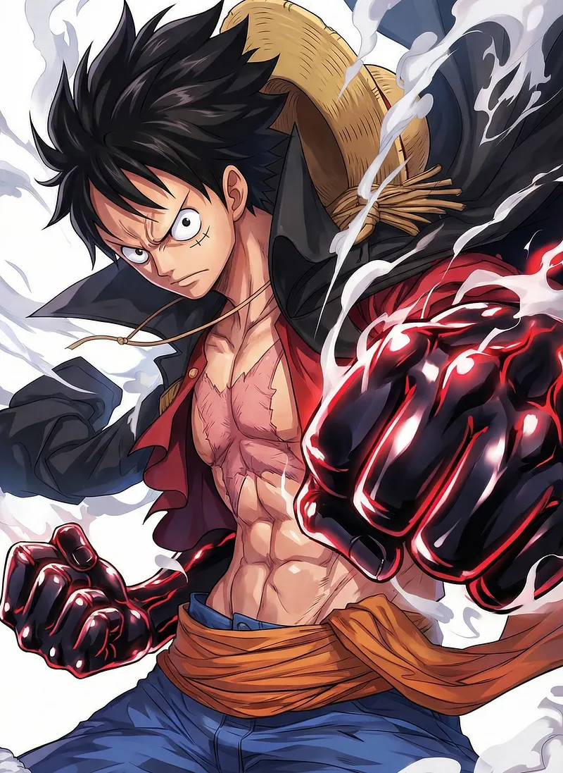Monkey D Luffy Determined Pirate CO18432 - Premium Anime - Metal