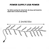 Vine Light Rattan Tree with Remote Control USB Flexible Willow Vine Lights Reusable DIY Willow Vines Branch Light for Room Wall Wedding Party Decor