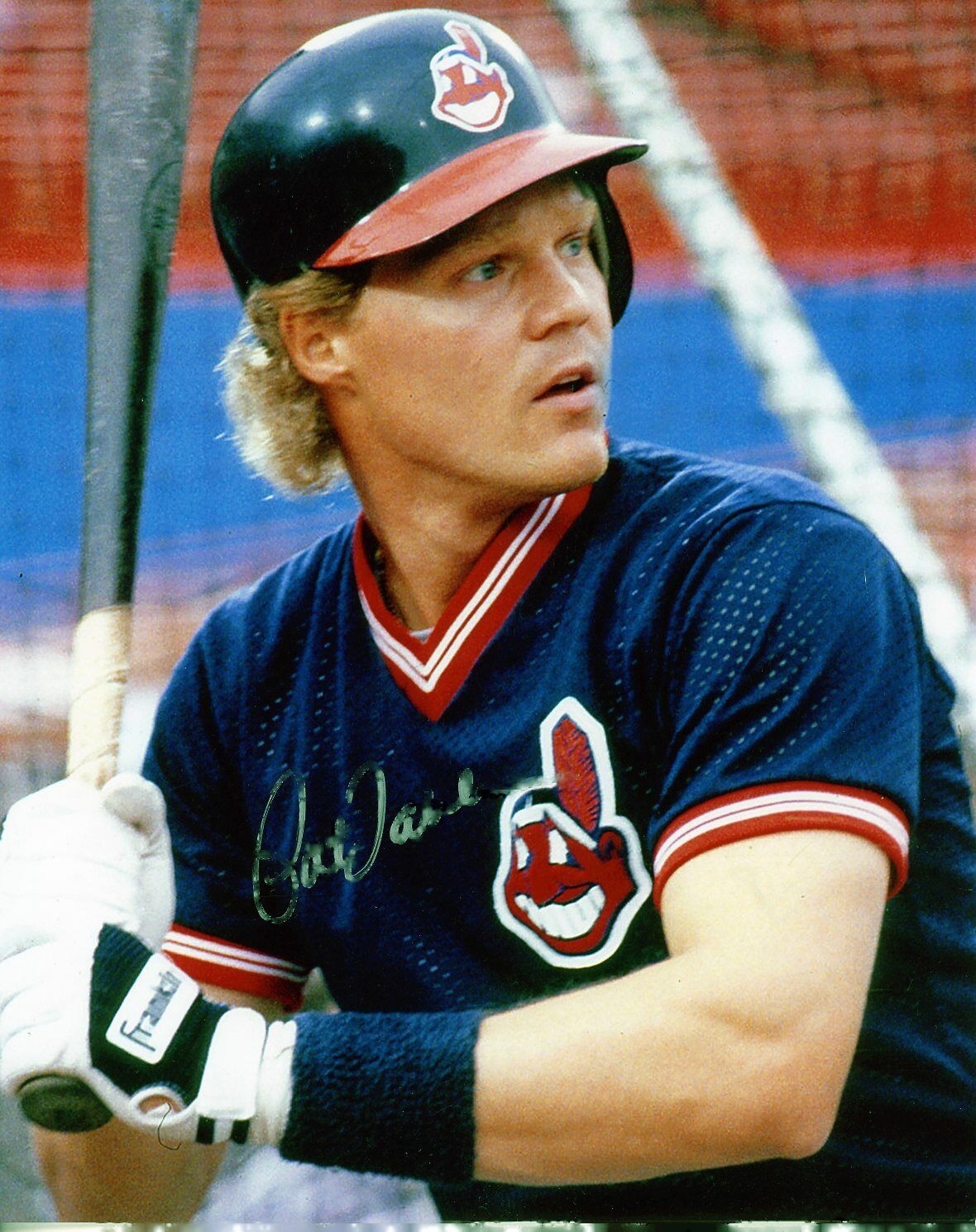 Pat Tabler Autographed 8x10 Cleveland Indians#S616