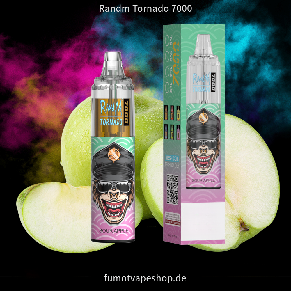 Randm Tornado 7000 Saurer Apfel  fumotvapeshop