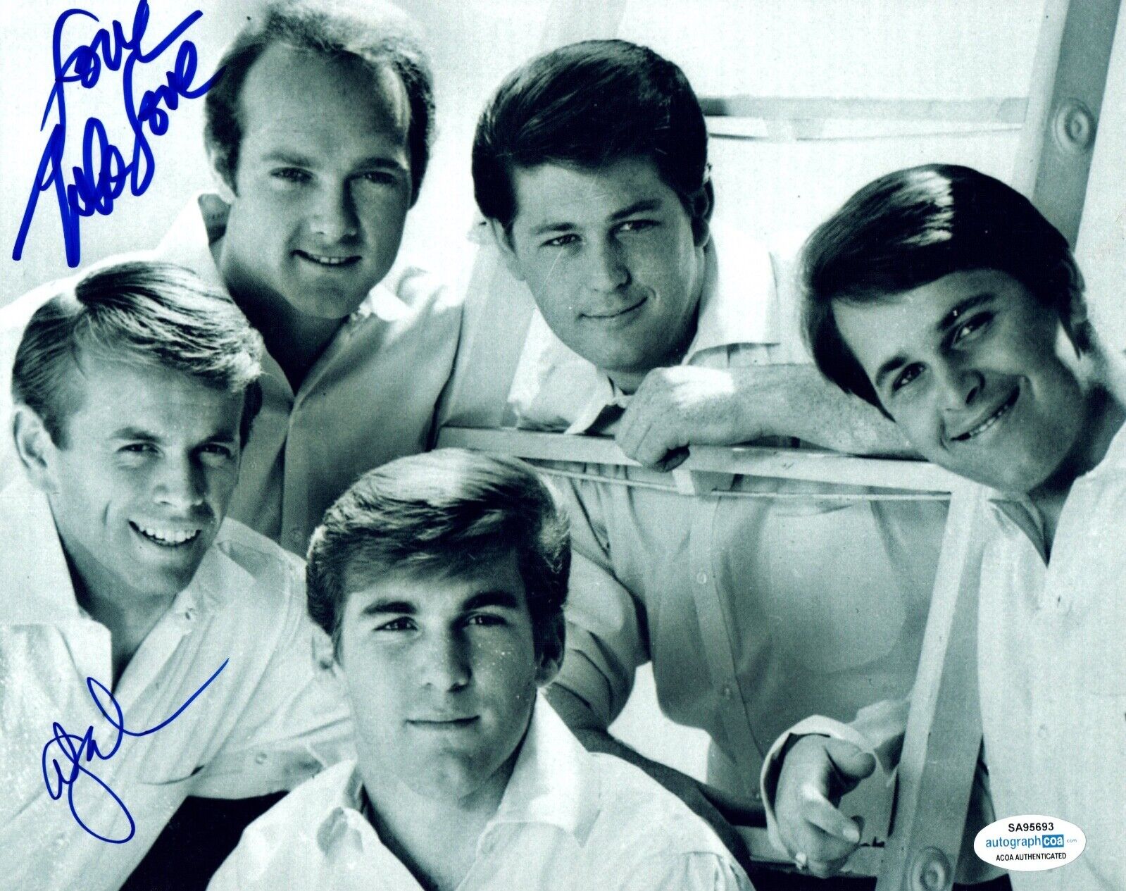 Mike Love & Al Jardine Signed Autographed 8x10 Photo Poster painting The Beach Boys ACOA COA