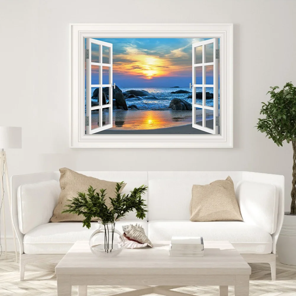 Diamond Painting - Full Round Drill - Sea Landscape(40*30cm)