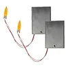 2Pcs 3 3V-5V Flame Lamp Circuit Board with Battery Box Flame Lamp Wick