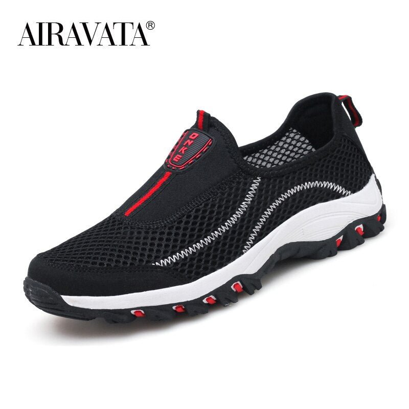 Casual Sneakers Non-slip Sport Shoes Male Sneakers Mesh Beathable Walking Shoes Light Slip-on Footwear