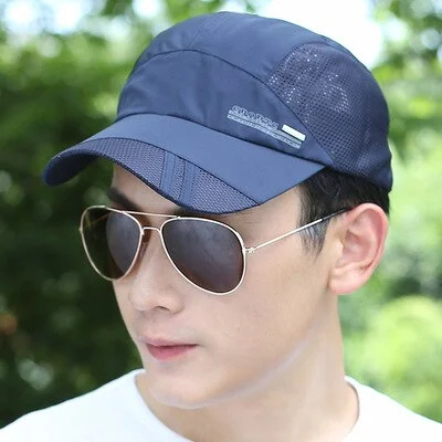 Summer Mesh Breathable Baseball Cap for Women Snapback Hip Hop Hat Men Sun Gorras Unisex Casual Plain Adjustable Baseball Cap
