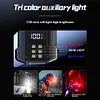 COB+SMD LED Super Bright Flashlight Rotatable Hat Clip Light for Night Running