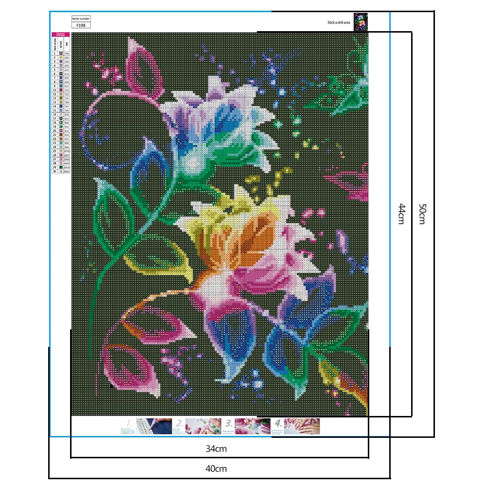 Diamond Painting - Full Square - Art Flower (40*50cm)