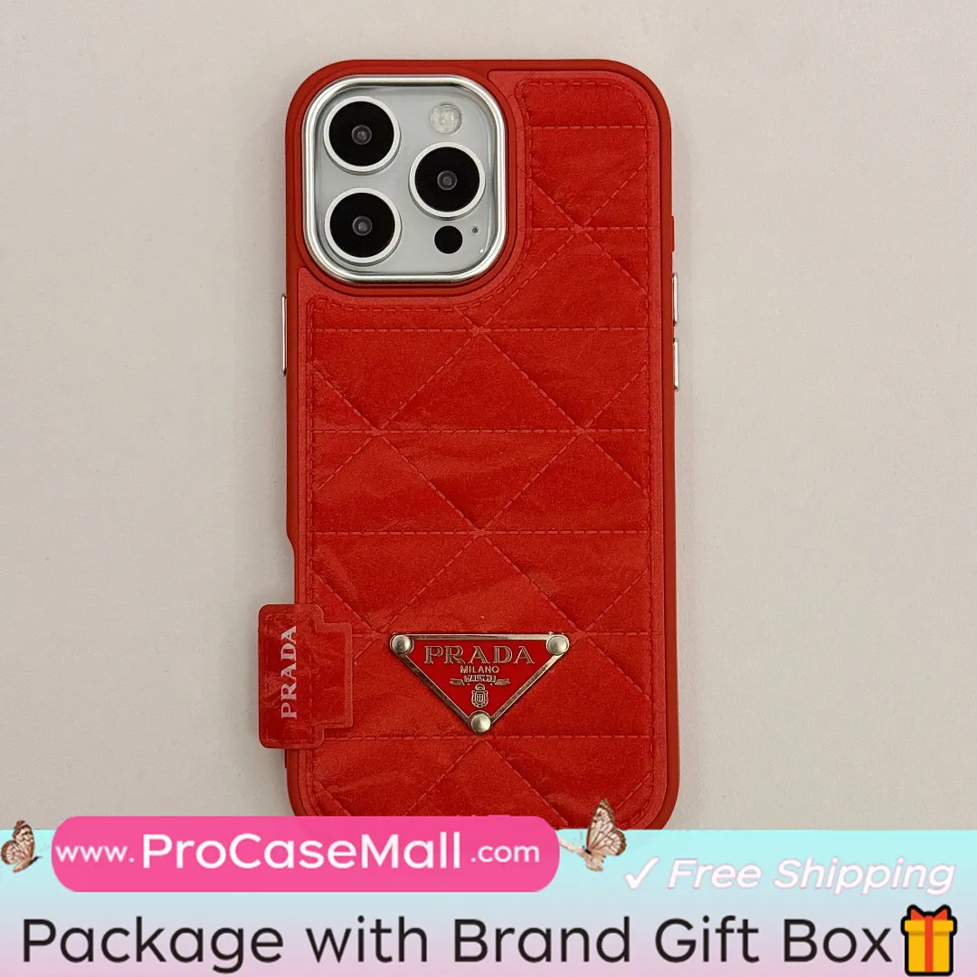 PRADA PREMIUM SNOW MOUNTAIN LEATHER APPLE IPHONE CASE