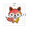 Fox-14CT Stamped Cross Stitch Kit(14*15cm)